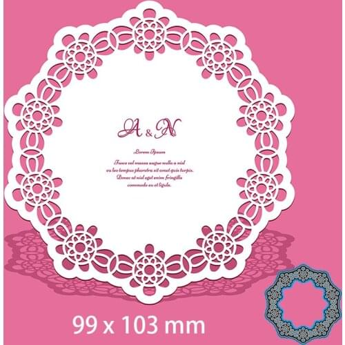 99*103mm Hollow Decagon Ten-petal Flower Metal cutting Dies Craft Embossing Scrapbooking paper craft Greeting Card