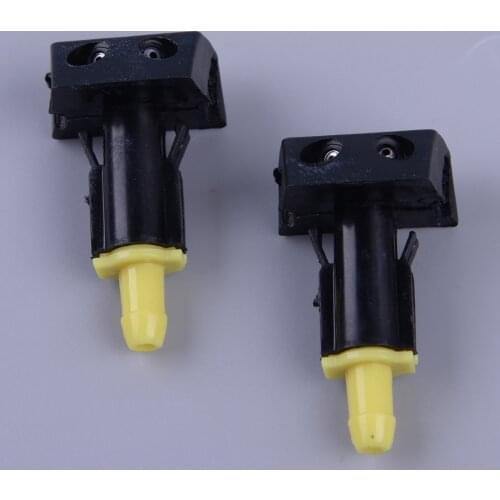 CITALL 2Pcs Black Plastic Car Windshield Washer Wiper Water Spray Nozzle Fit for TIIDA Nissan