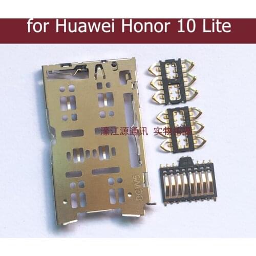 For Huawei Honor 10 Lite SIM Card Reader Card Slot Tray Holder Connector Socket for Huawei Honor 10 Lite Repair Spare Parts