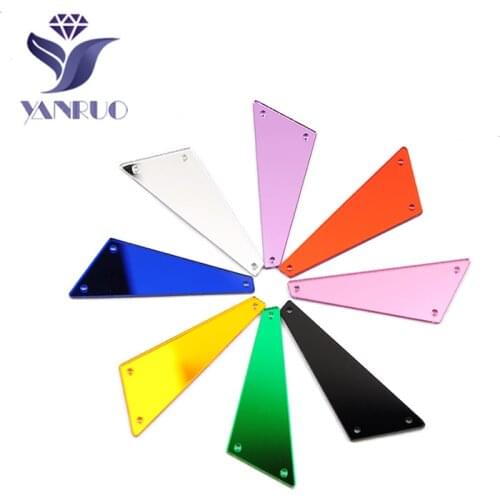 30Pcs Irregular Sewn Stones Acryl Rhinestone Sewing Crystal DIY Dress Smooth Strass Flatback Mirror Decoration Ribbon Clothes