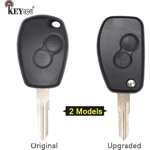 KEYECU for Renault Megane Clio Modus Espace Kangoo Scenic Original/ Modified Flip Folding Remote 2 BTN Key Shell Case Fob VAC102