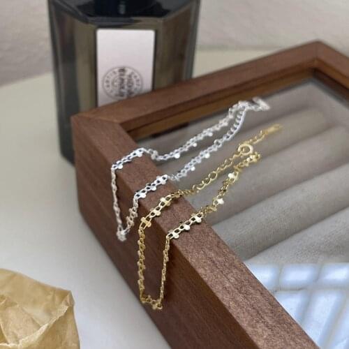 Sterling Silver 925 Korean Twisted Designer Thread Bracelet Simple Irregular Bracelet Gold For Women Retro Accessories Jewellery