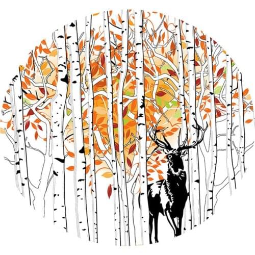 Round Tablecloths for Circular Table Cover Washable - Great for Buffet Table, Parties, Holiday