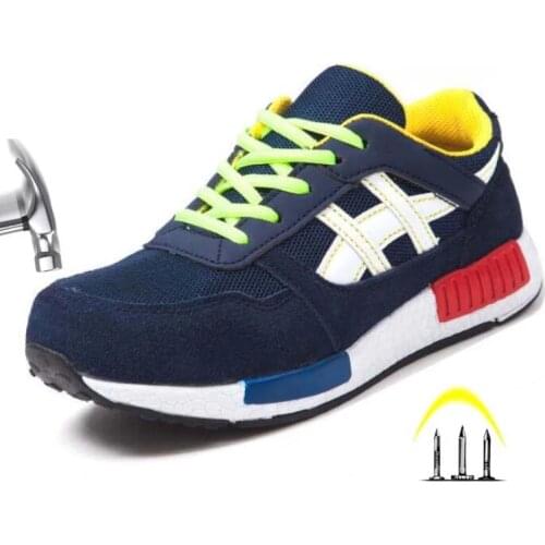 2021New Safety Shoes Steel Toe Work Shoes Flats Casual Protective Footwear Sneaker Protect construction safety Mens work Boots