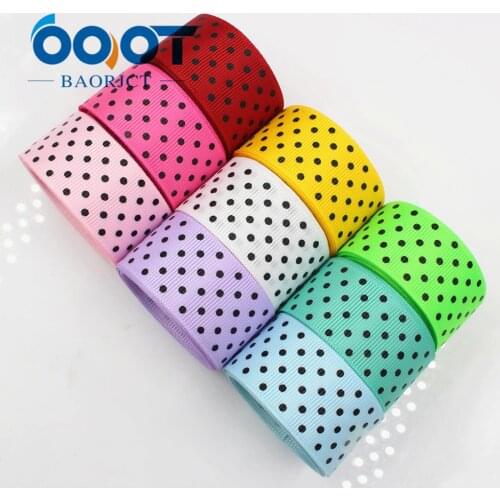 OOOT BAORICT 176226,Polka Dots grosgrain Ribbon,25MM ,10 yards The tape for Sewing , DIY Headdress Accessories Handmade material