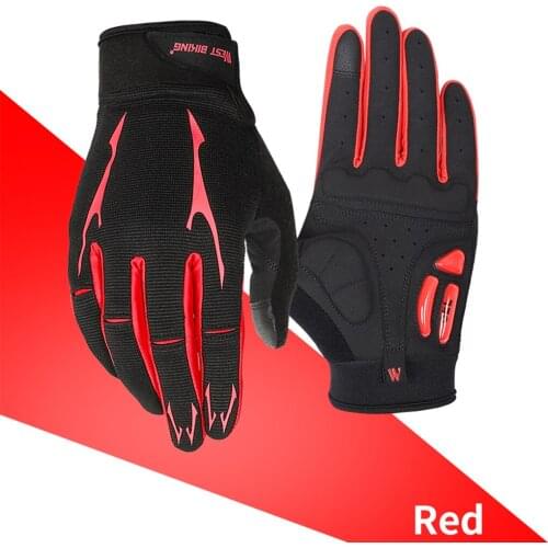 Bicycle Racing Gloves Bike Cycling Biking Gloves Shock-Absorbing Winter Sports Mittens - M/L/XL