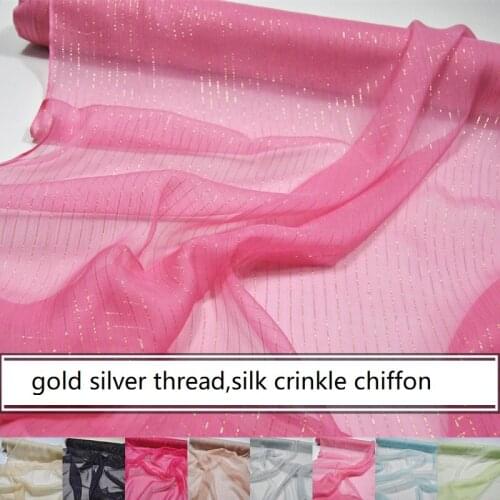 Wire solid-colored wide narrow vice silk along the fiber cheongsam hanfu mulberry silk diy cloth fabric 70 colors