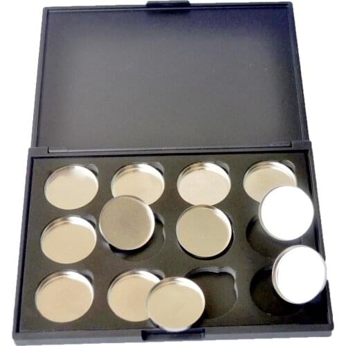26mm Pan Size 12 Holes Empty Magnetic Eyeshadow Blush Concealer Palatte Iron Pans Makeup Tools for DIY Your Own Cosmetic Palatte