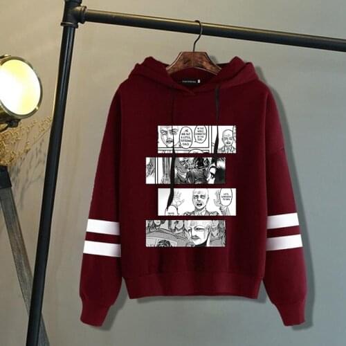 Attack on Titan Hoodie Funny Cartoon Harajuku Hoodies Men Hip Hop Shingeki No Kyojin Sweatshirt Hip Hop Hoody Male Vintage Tops