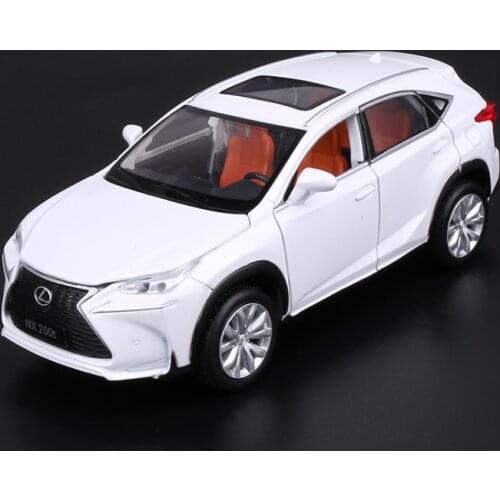 1: 32 Lexus Nx200t Alloy Car Model Car Decoration 6 Open Door Toy Car Childrens Birthday Christmas New Year Gift White