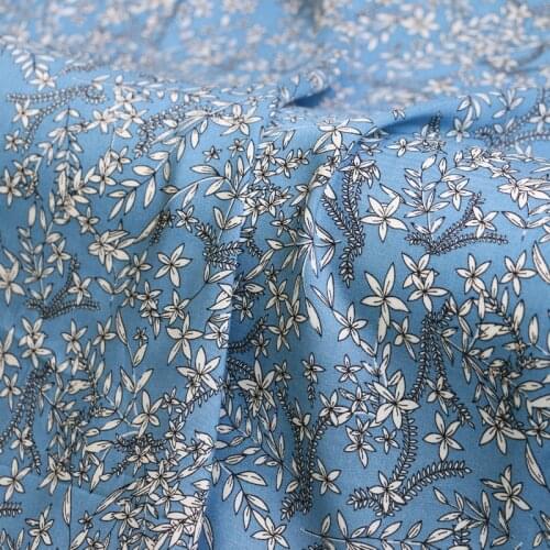 1 meter X 1.4 meter soft clothing bedding fabric rayon viscose poplin print