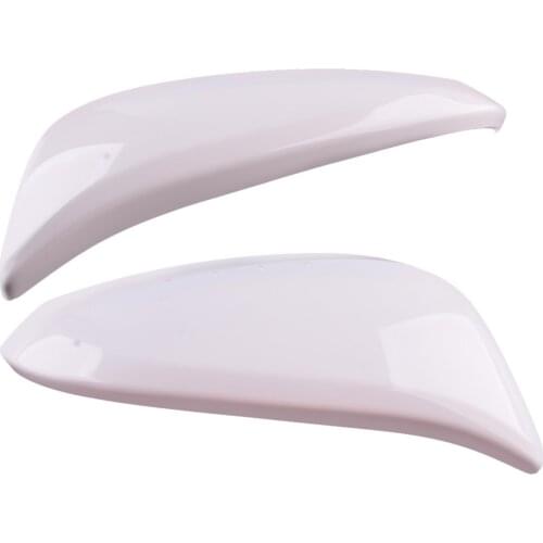 1 Pair Car Front Left and Right Side Wing Rearview Mirror Cover Cap Shell White Plastic Fit For Toyota RAV4 2013 2014 2015