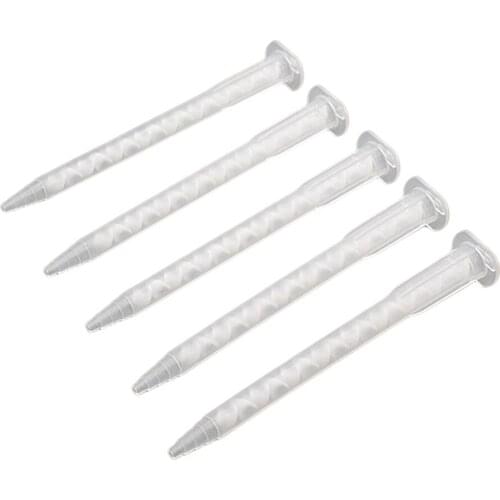 5pc Static Mixing Nozzle AB Glue Mixer Mixing Tube Epoxies Adhesive Mixing Mouth 103mm for Caulking Gun Dispenser Dual Cartridge