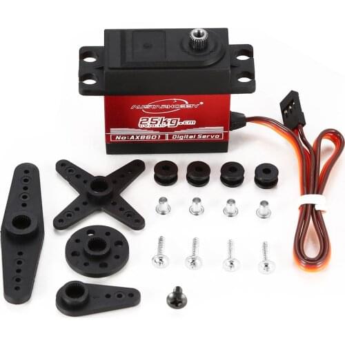 AUSTARHOBBY AX8601 4.8-6.0V 25KG 0.15 Sec/60 Waterproof Torque Full Metal Gear Digital Servo For RC Car Toys Accessories Parts