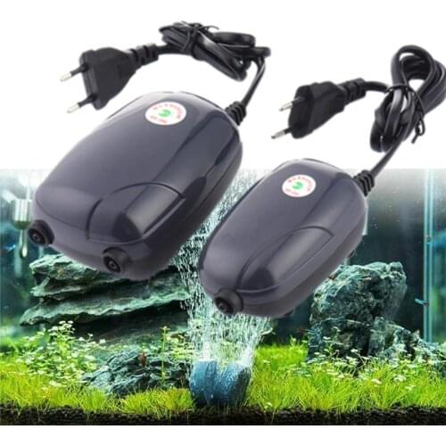 220V 3W 5W Silent Aquarium Oxygen Pump Mini Fish Tank Air Compressor Air Rise Air Pump for Fish Aerator Aquarium Accessories