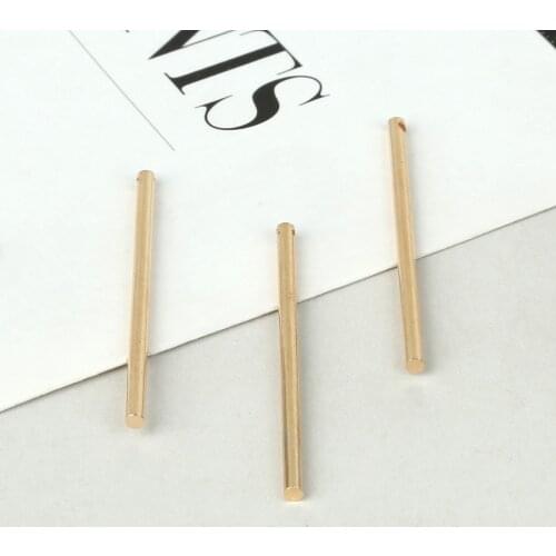 Fashion Women Jewelry Findings Mixed Cylinder Metal Chains Copper Charms Pendants Connector For DIY Earring Necklace Decor 10pcs