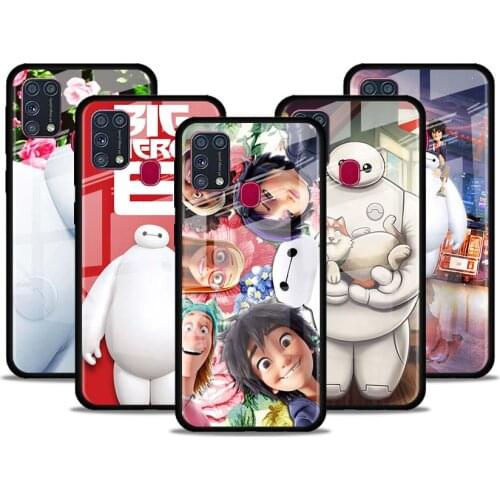 Big Hero 6 Disney for Samsung Galaxy S21 Ultra A71 A51 4G 5G A91 A81 A41 A31 A21 A11 A01 Tempered Glass Phone Case