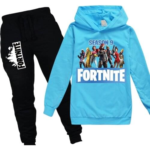 Fortnites Kids Hoodies for Cartoon Childrens Sweatshirt for Game Boys Girls Sweat Shirt Child Hoodies Clothes pants 2pcs Set