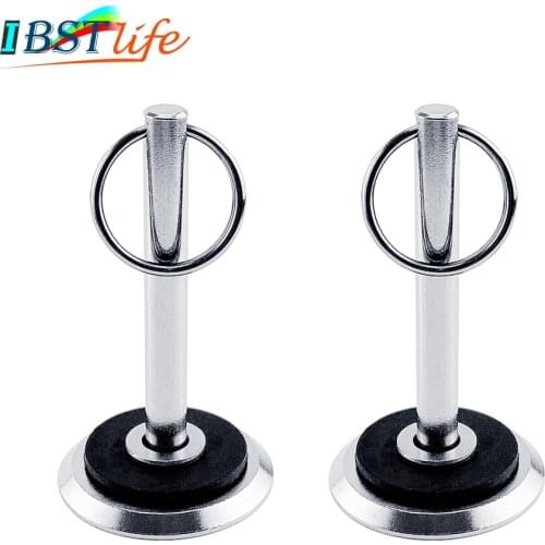 2PCS 6mm Stainless Steel Hatch Cover Pull Handle Quick Pin Button Boat Yacht Storage Retainer Farm Trailers Wagons Auto Car
