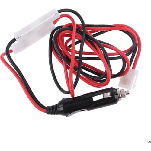 Mobile Radio 12V Cigarette Lighter Power Cord Cable for KENWOOD ICOM Yaesu FT-1802 FT-1807 FT-8800 Car Wakie Talkie