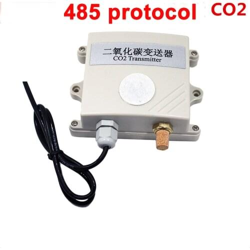 Free ship high quality co2 gas sensor module 485 modbus CO2 Transmitter Carbon dioxide detector gas sensor co2 485 protocol