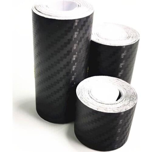 Nano Carbon Fiber Car Sticker DIY Paste Protector Strip Auto Door Sill Side Mirror Anti Scratch Tape Waterproof Protection Film