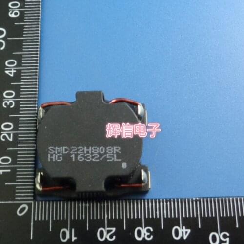 Original new 100% SMD22H808R import patch 10A high current common mode inductor 800UH power filter magnetic ring annular choke