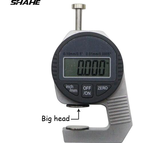 Portable Large LCD Electronic Thickness Gauge Mini 0.01 mm Digital Thickness Gauge Meter 0-12.7 mm With Big Head