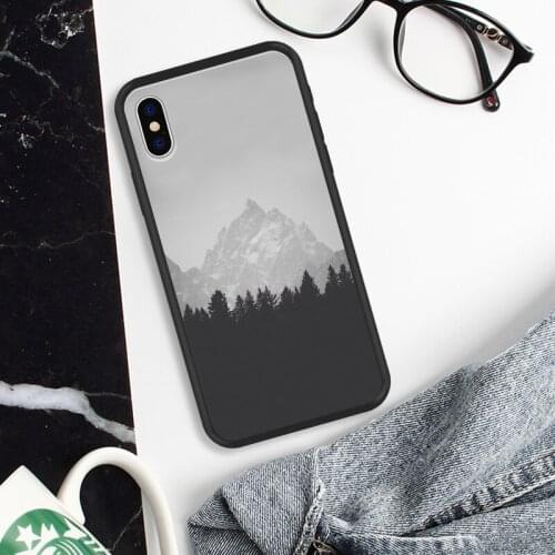 Luxury Phone Case For iPhone XR 7 8 Plus X XR MAX 5 SE Plus Vintage Scenery Hard Silicone Phone Cover For iPhone 6 6s 7 8 Plus