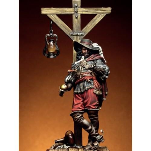 Assembly Scale 1/ 24 75mm French pirate ancient Noah 75 mm figure Resin Model Unpainted