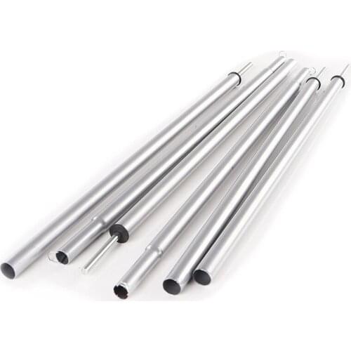 Tent Awning Pole Folding Zinc Plated Iron Tube Canopy Rod Foyer Supporting Pole Tent Pole Equipment Outdoor Camping Accessories