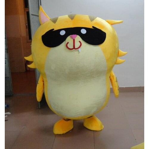 High quality yellow cat mascot costumes for sale anime carnival costume Halloween Dress kids party