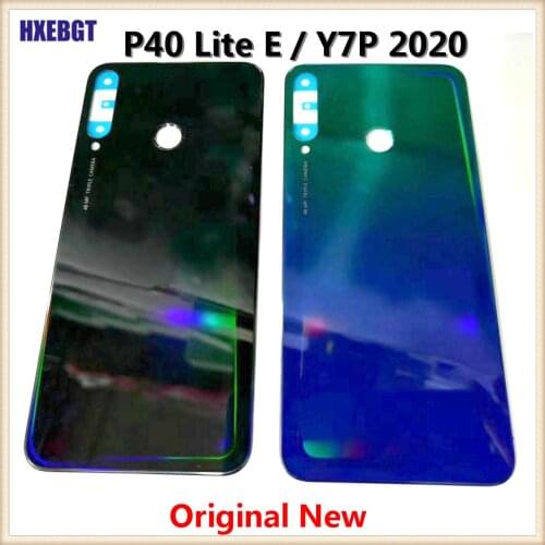 Y7P 2020 Rear Battery Cover Housing Door For Huawei P40 Lite E Back Cover Chassis With Adhesive Sticker Repair Parts