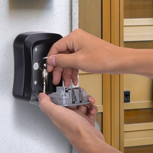 Key Lock Wall-Mounted Key Box Household Password Key Box Wall Lock Box Password Storage Box Key Box Wall-Mounted Password Lock