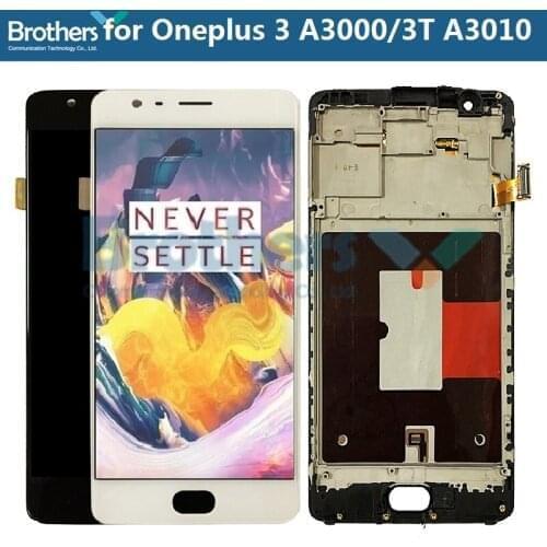 AMOLED LCD for Oneplus 3 3T LCD Screen LCD Display for Oneplus3T A3010 / A3000 Touch Screen Assembly Touch Digitizer Phone Parts