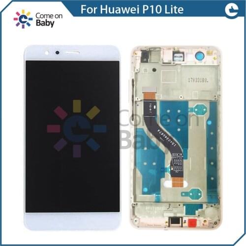 For Huawei P10 Lite LCD Display+Touch Screen Digitizer Glass Panel Replacement For Huawei P10 Lite no / with frame