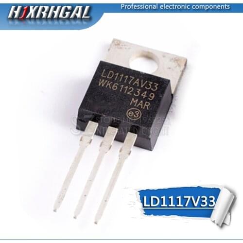 10pcs LD1117V33 TO-220 LD1117 3.3 LD1117AV33 TO220