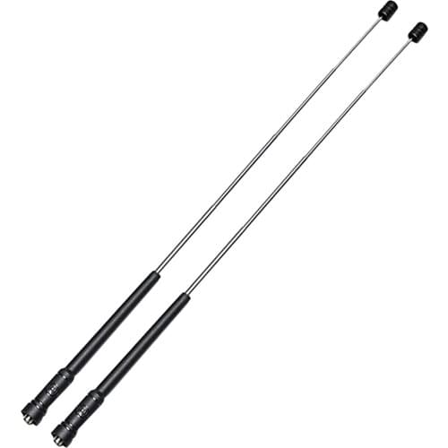 2Pieces Retractable Dual Band (VHF/UHF 144/430Mhz) Handheld-Antennas SMA-Female for Kenwood and BaoFeng Two-Way Radio