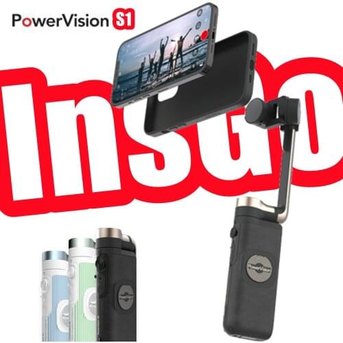 PowerVision S1 Smartphone 3-Axis Gimbal Stabilizer for iPhone Android Vlog Youtuber AI Tracking Selfie Travel Accessory