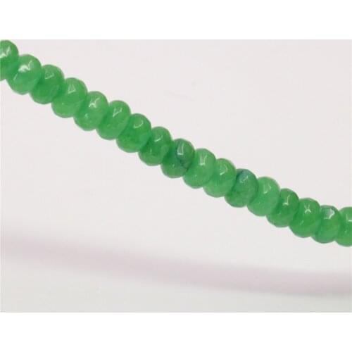 5x8mm Abacus Shape Faceted Loose Beads Natural Stone Green Aventurine Semi-finished Jewelry Making Accessories 15inch Y685