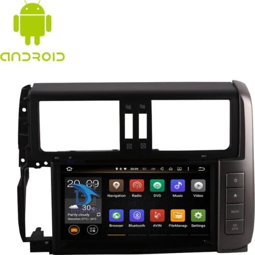 Android 9.0 IPS Screen Car GPS Navigation For TOYOTA PRADO/LC950/PRADO 950 2010-2013 Steering wheel multimedia Car radio player