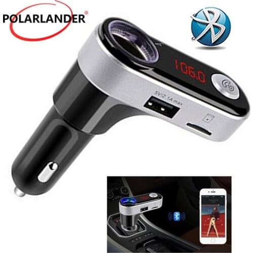 Car MP3 Player Bluetooth FM transmitter audio modulator FM Car Handsfree LCD screen Car Charger Cigarette Lighter