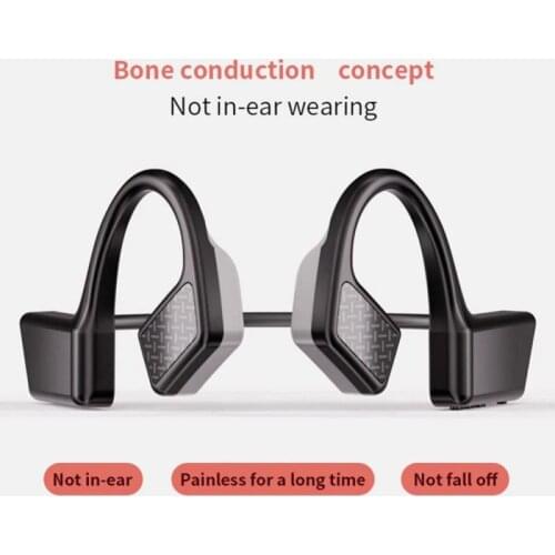 Bluetooth 5.0 Earphone Bone Conduction Wireless Headphone With Mic Handsfree Earbuds Outdoor Sport Headset For iPhone Xiaomi