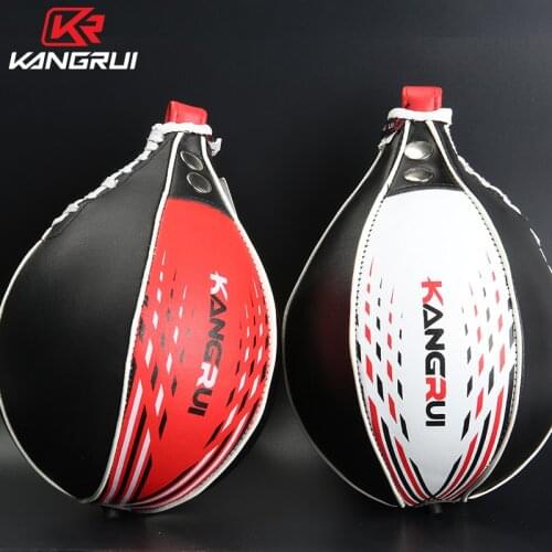Boxing Speed Bag Ball Taekwondo Muay Thai MMA Faux Leather