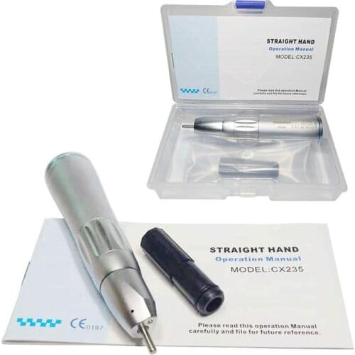 1 Piece YUSEN Dental Low Speed Handpiece Air Turbine Straight Angle Inner Water Spray CX235-2B, NSK Compatible
