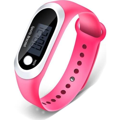Childrens Watches Led Multifunctional Step Counting Device Button Bracelet Table Silica Gel Kids Watches M3