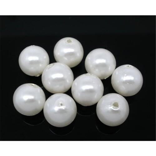DoreenBeads 100 PCs imitation pearls Round Beads 12mm Dia.(B05255), yiwu