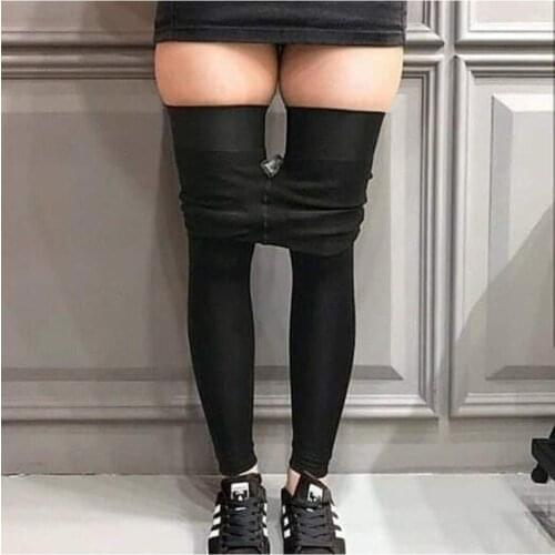 Iki Beden Incelten Kaydırmaz Silikon Şeritli Extra Yüksek Bel Siyah Tayt Korse BS-Sİ