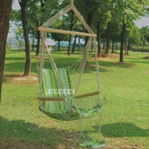 Outdoor Garden Beach Patio Yard Swing Hammock Hanging Chair Breathable Thick Cotton Canvas Swing Casual Adult Park Rocking Chair