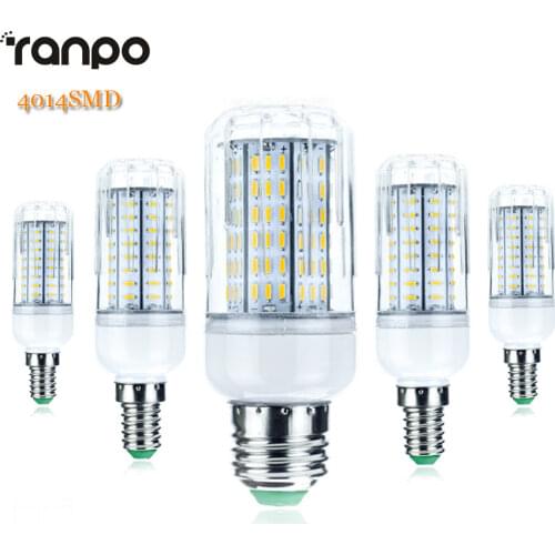 High Luminous Flux 4014 SMD No Flicker LED Corn Bulb E27 E14 220V LED Lamp Spotlight 10W 20W 25W 30W Chandelier Bulbs Lighting